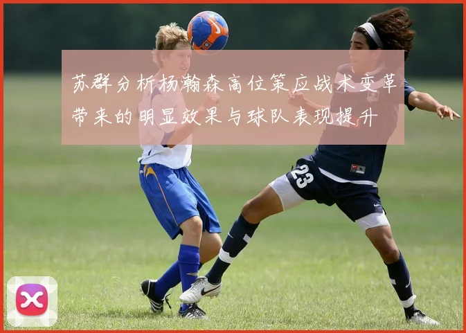 苏群分析杨瀚森高位策应战术变革带来的明显效果与球队表现提升